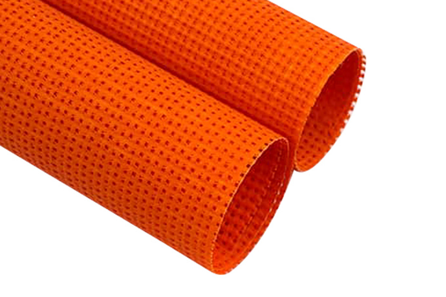 Berkualiti Tinggi Berwarna Vinyl Warna PVC Bersalut Poliester Mesh Fabrik PVC Mesh